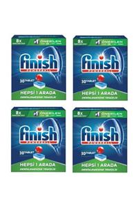 Finish Hepsi Bir Arada Tablet 30 Lü X 4 Adet = 120 Tablet ( 120 Yikama )