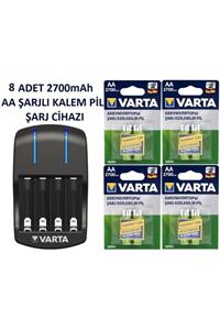 Varta Plug Charger Şarj Cihaz+ 8 Adet 2700mah Aa Şarjlı Kalem Pil