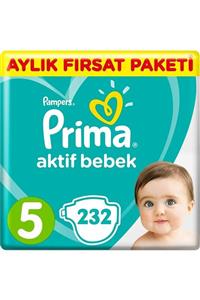 Prima Dev Aylık Fırsat Pk No:5 (11-16Kg) Junior 232 Adet (2Pk*116)