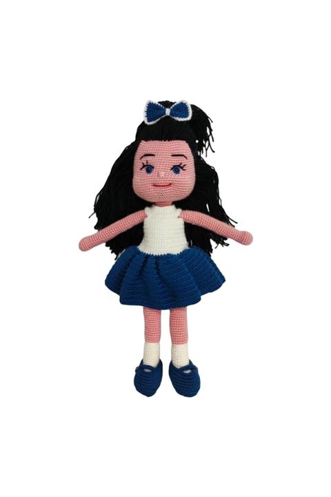Quzucuk Kids El Örgüsü Kız Bebek Amigurumi Oyuncak 48cm