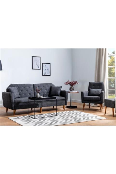 Doressa Jadore Dark Koltuk Takımı 3+3+1