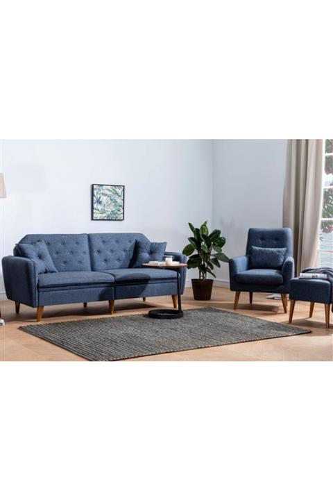 Doressa Jadore Blue Koltuk Takımı 3+3+1