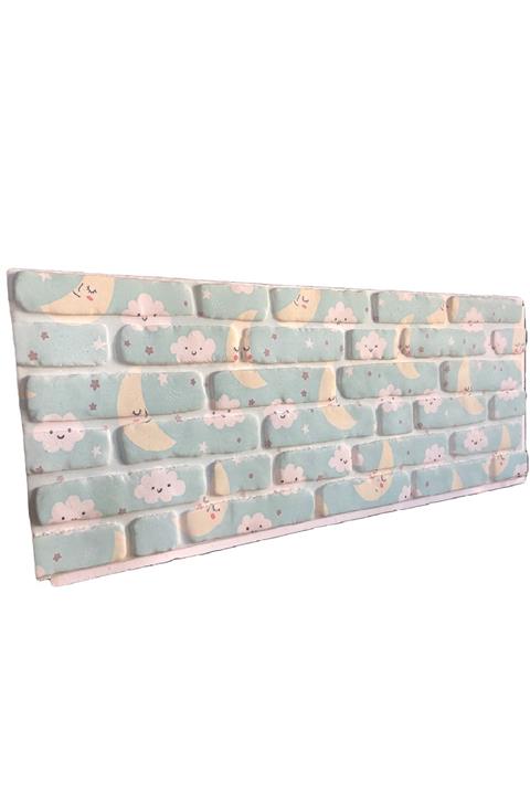 Ramsoy Mavi Bulutlar Çocuk Odası Strafor Duvar Paneli (120x50x2 cm) -