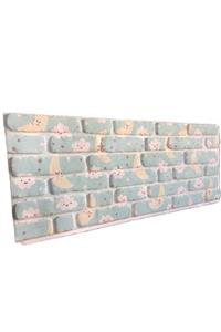 Ramsoy Mavi Bulutlar Çocuk Odası Strafor Duvar Paneli (120x50x2 cm) -