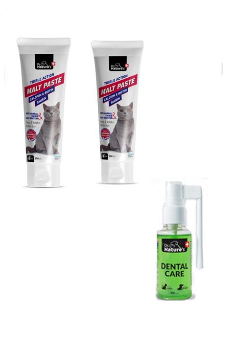 Dr. Nature's Kedi Malt 100 Gr 2 Adet Dental Care 50 Ml