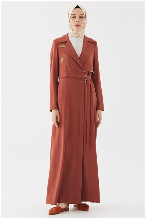 Vivencia Erkek Yaka Kiremit Pardesü