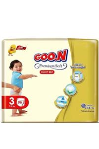 Goo.n Goon Premium Soft 3 Numara Külot Bez 7-12 Kg Ikiz Paket 96 Adet