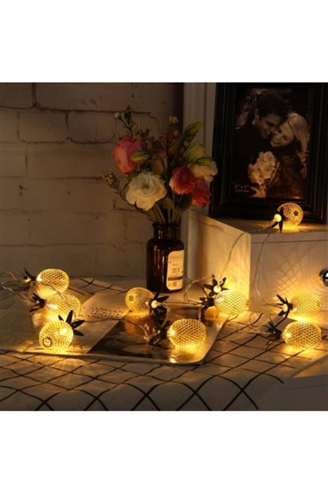 Modafeneri Işıklı Ledli Ananas Süs