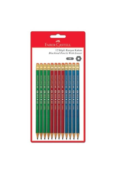 Faber Castell Silgili Kursun Kalem 12 Li 212000