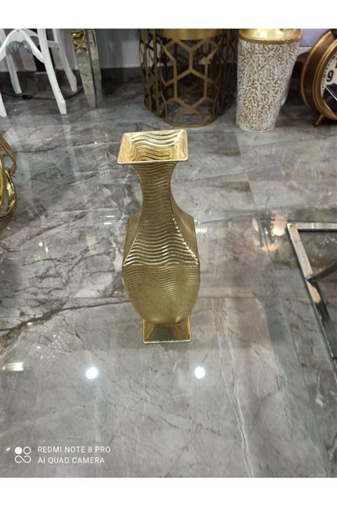 EFES HOME A Plus Pramit Vazo Metal - Gold