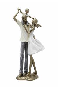 Porland White Father&mother&son Biblo 39,5cm