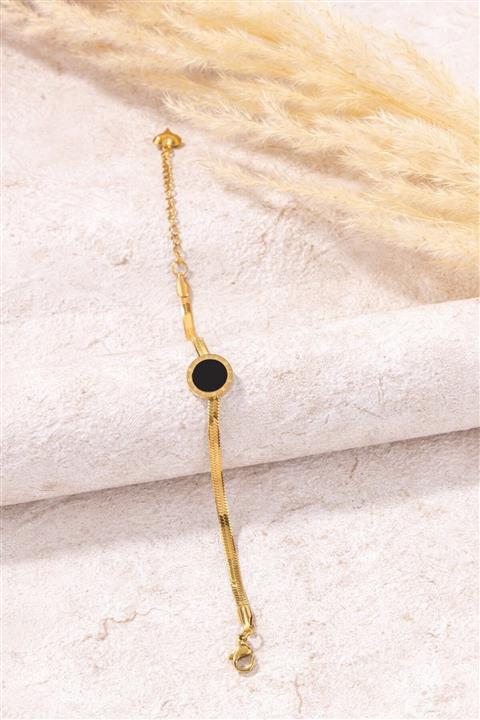 Sacha Accessories Roma Rakamı Italyan Zinciri Çelik Bileklik