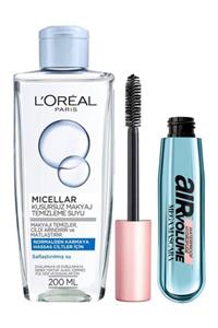 L'Oreal Paris Loreal Micellar Makyaj Temizleyici Air Volume Maskara Seti