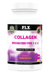 FLX Kollajen Vitamin C Hyaluronic Acid Collagen Tip 1-2-3 180 Tablet