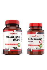 Nevfix Selenyum 200 Mcg 120 Tablet Magnezyum 250 Mg 120 Tablet