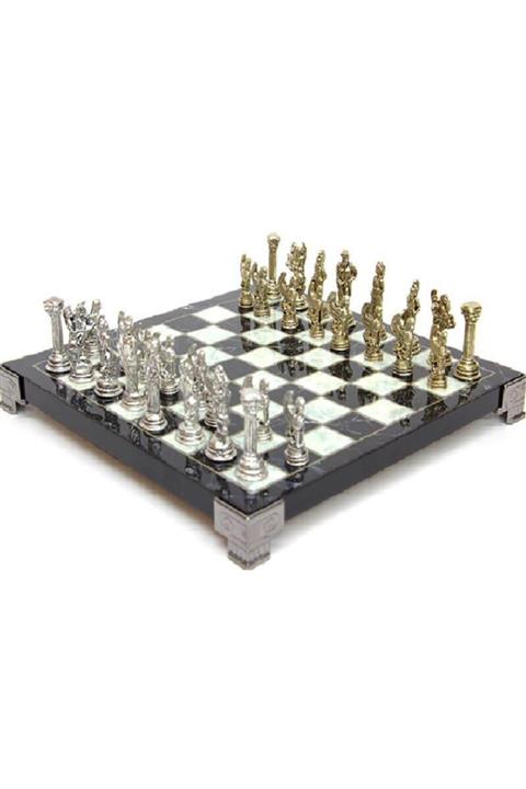 stillinfashion Satranç Mermer Tabla Satranç Seti Dekoratif Hediyelik