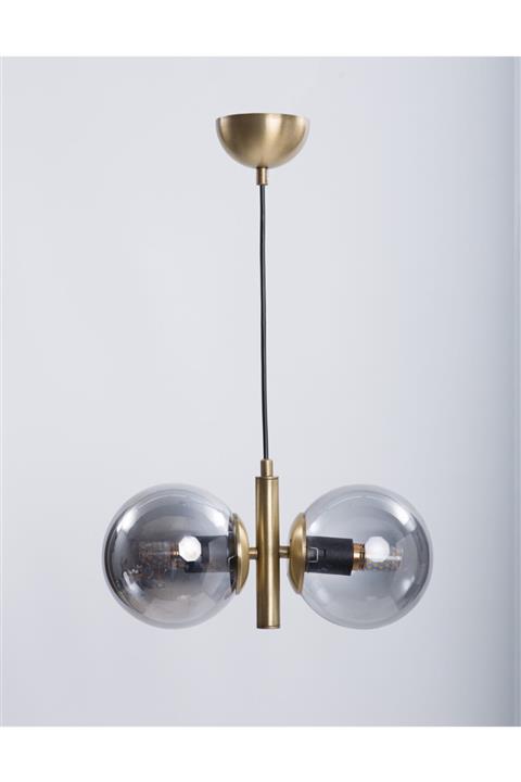 MŞ Aydınlatma Monera Eskitme Kaplama Füme Camlı Avize