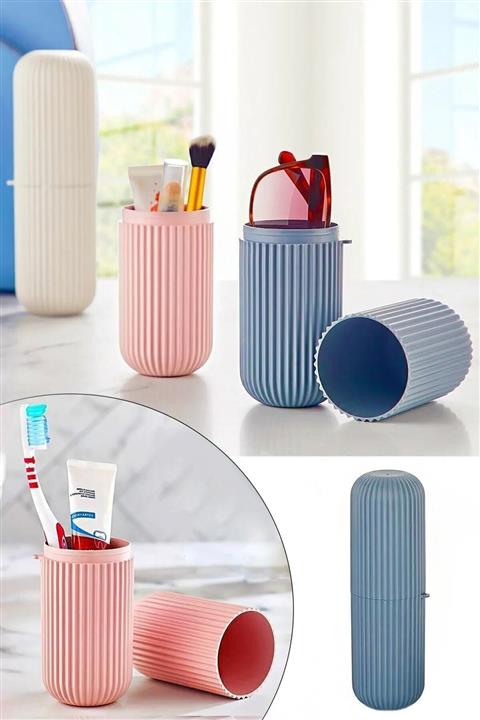 Hediye Rüzgarı Seyahat Tipi Diş Macunu Ve Fırçası Saklama Kabı