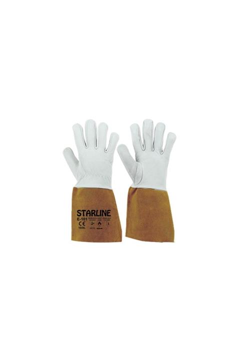 Starline E-101 Sarı Argon Kaynak Eldiveni No:10