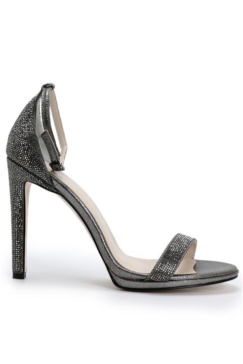 OZ DOROTHY Platin Taş Işlemeli Kadın Gece Ayakkabısı