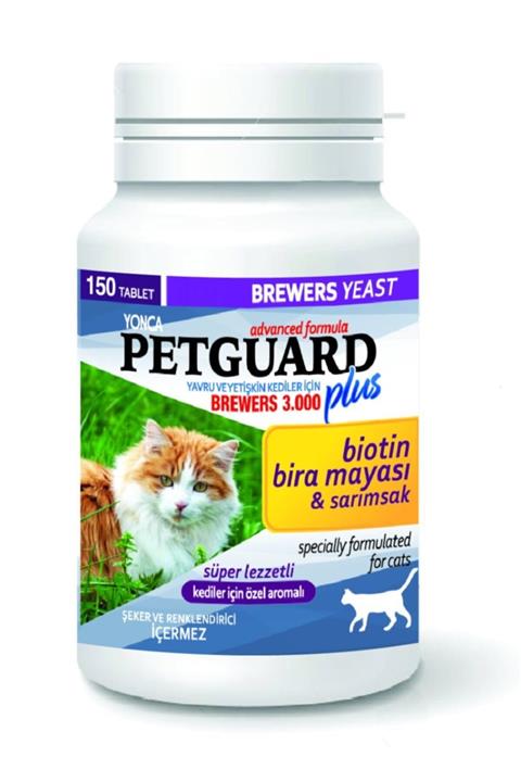 Petguard Plus Brewers Biotin Bira Mayası Sarımsak Tablet 150 Adet