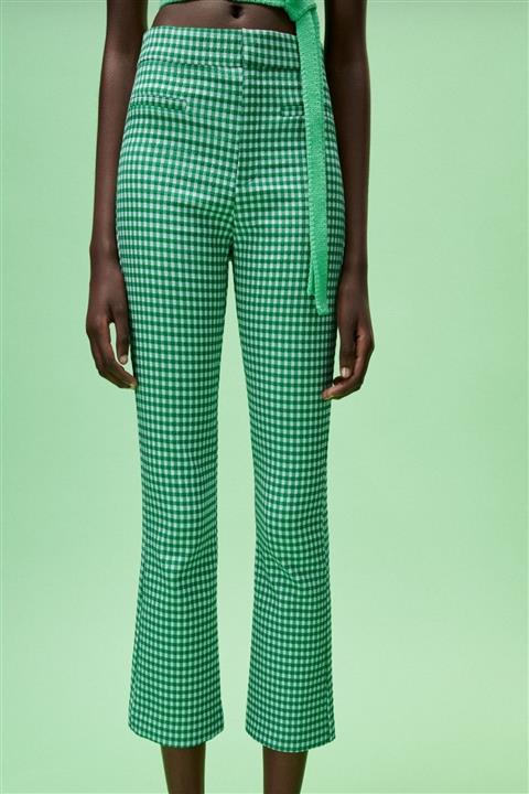 TREND&ADA Pantolon Pötikareli Mini Ispanyol Paça