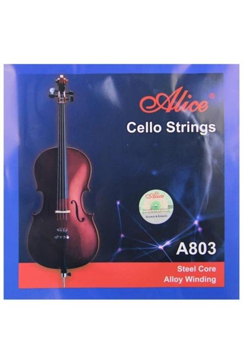 Alice A-803 Çello Teli (steel Core) Takım Viyolonsel Teli