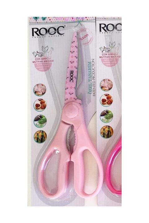 Rooc Ks-012 Çok Amaçlı Mutfak Makası Desenli