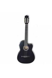 Ashton Cg44ceq Bk Elektro Klasik Gitar