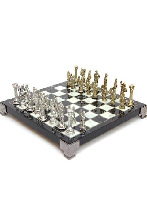 Yakamoz home Satranç Mermer Tabla Satranç Seti Dekoratif Hediyelik
