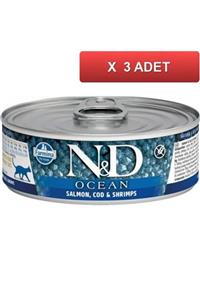 N&D Nd Ocean Morina Balıklı Yavru Kedi Konservesi 80 Gr (3 Adet)