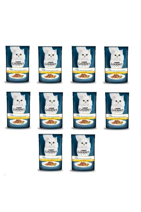 Gourmet Purina 10 Adet Izgara Tavuklu Kedi Konservesi 85 Gr