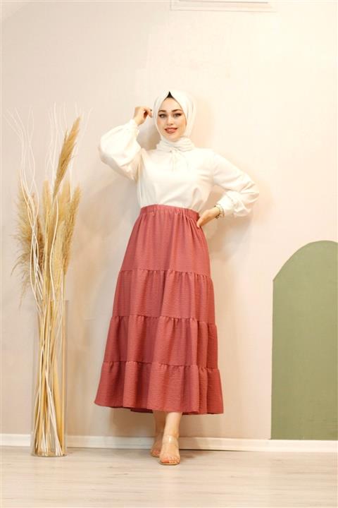 Modesty Gül Kurusu-tesettür Etek