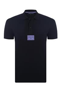 Giorgio Di Mare Erkek Siyah Kısa Kollu Polo T-shirt