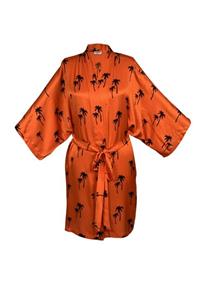 MANOTRES Orange Palm Kimono