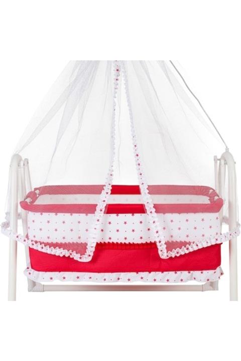 Agu Babe Sallanır Lüx Tüllü Sepet Beşik Bebeciden