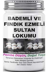 SPANA Bademli Ve Fındık Ezmeli Sultan Lokumu Ev Yapımı Katkısız 330gr