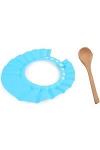 KaktüsKedi Bebek Banyo Siperliği Ahşap Mama Kaşığı Hediyeli Set 713866