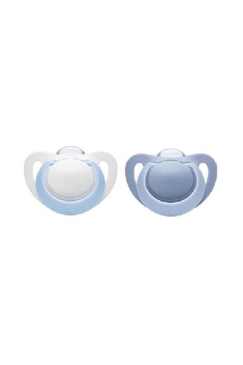 Nuk Genius Silikon Emzik 739413 18-36m Mavi 2li