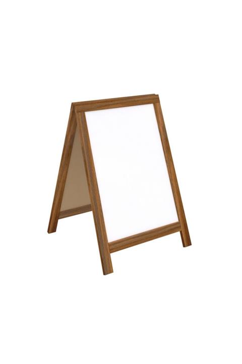 Pandas Panda Ahşap Ayaklı Çatı Tipi Beyaz Yazı Tahtası 50x70