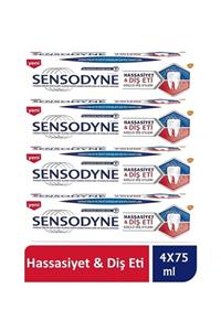 Sensodyne Diş Macunu Hassasiyet & Diş Eti 4x75ml