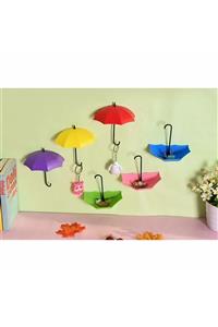 DORSENNA Dekoratif Şemsiye Askı (4lü Set)