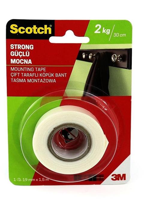 3M Marka: 4001 Güçlü Montaj Bandı 19x1.5mt Kategori: Yapıştırıcılar