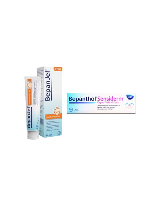 Bepanthol Sensiderm Kaşıntı Karşıtı Bakım Kremi 20 gr+ Bepanjel Yara Iyileştirici Jel 50 gr