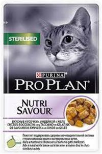 Purina Pro Plan Pro Plan Nutri Savour Adult Jöle Içinde Hindi Eti Parçaları Pounch Yetişkin Kedi Yaş Maması 2x85gr