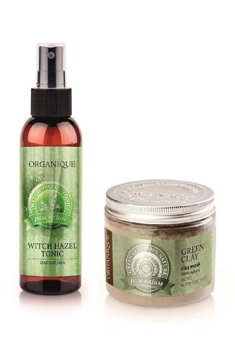 Organique Yağlı Ve Akneli Ciltler Için Kil Maskesi Seti 8680186684076