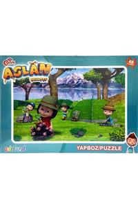 ADEL OYUNCAK Adeland Trt Çocuk Aslan Buluşçu 48 Parça Yapboz Puzzle