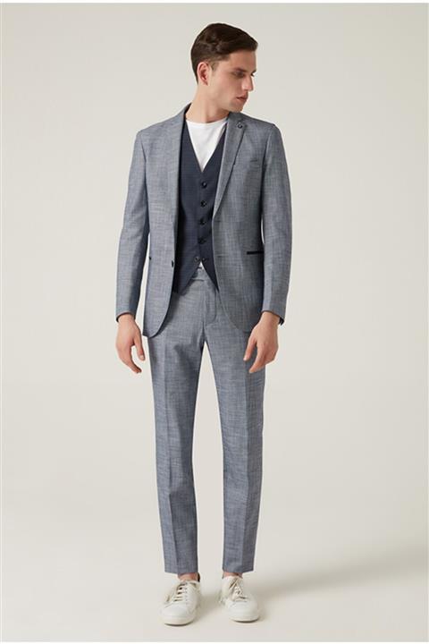 Tween Tween Slim Fit Lacivert Yelekli Takım Elbise