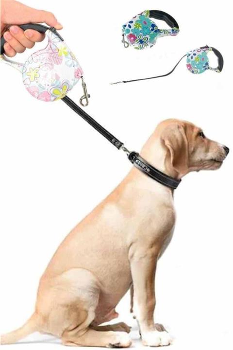 Hedy Beauty Makaralı Otomatik Köpek Tasması 3 Metre