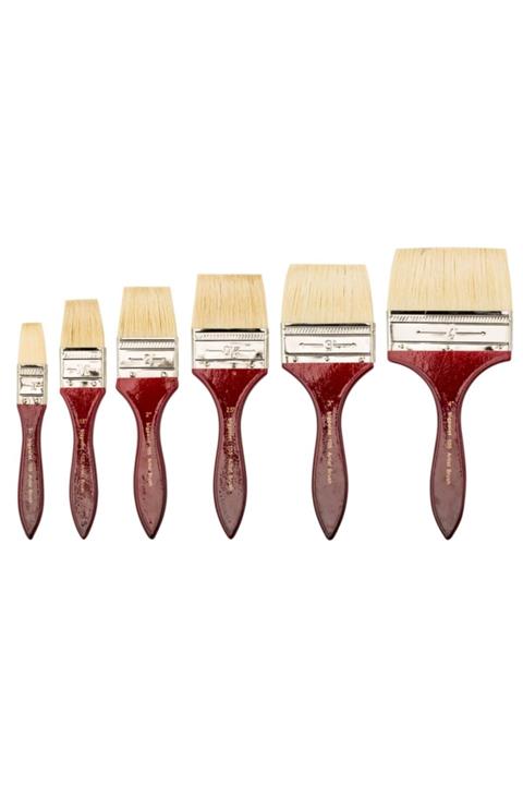 Bigpoint 105 Serisi Doğal Kıl Yassı Zemin Fırçası No: 4\